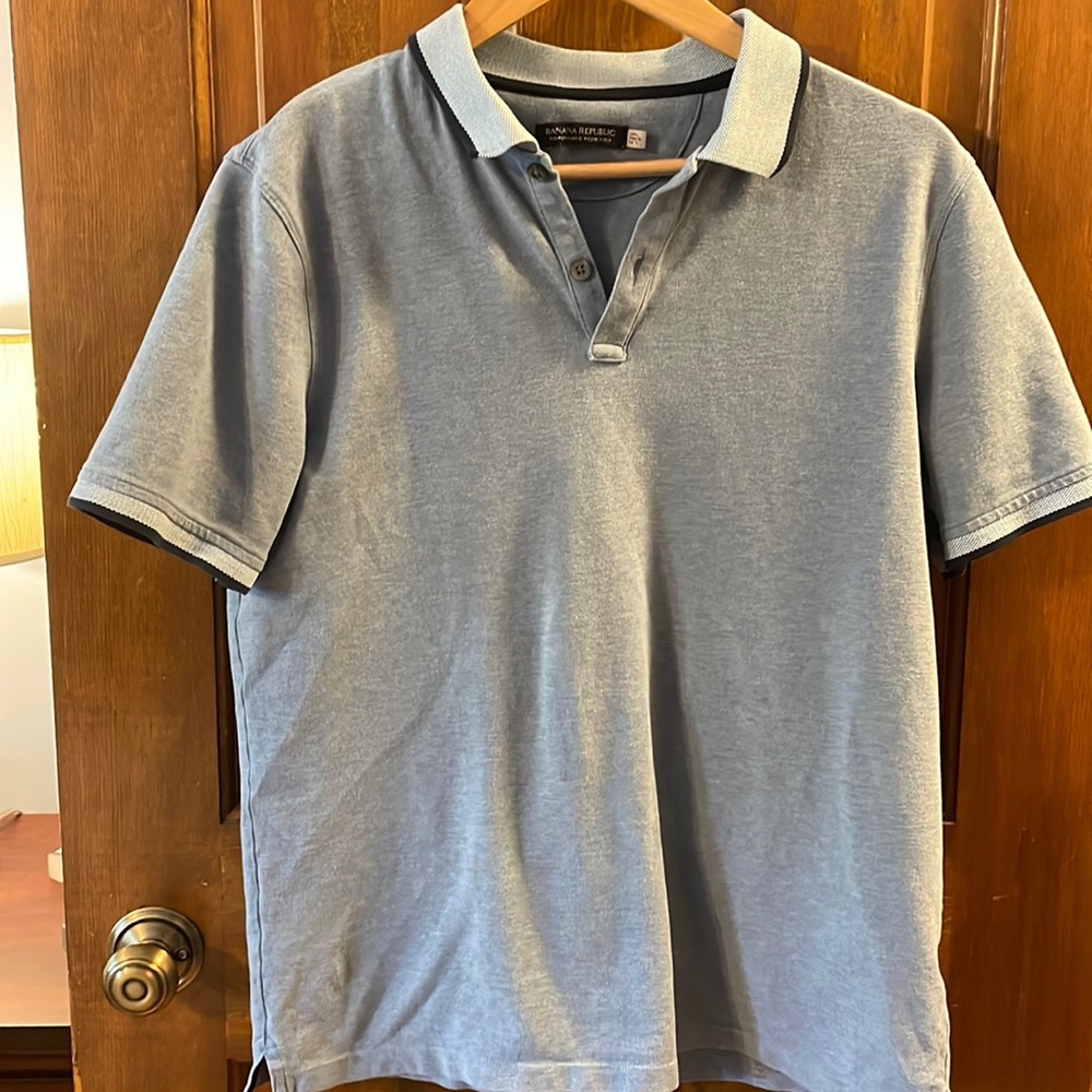 Banana republic mens pique polo medium
